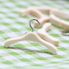 Mini Pocket Furniture Models Wooden Hangers Doll House Accessories