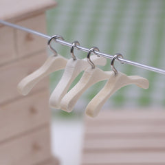 Mini Pocket Furniture Models Wooden Hangers Doll House Accessories