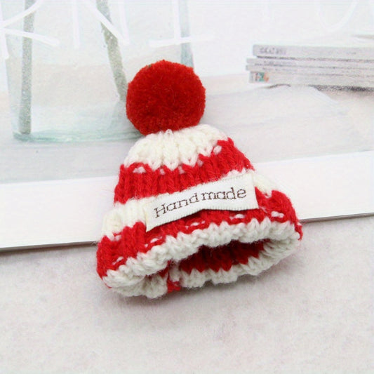 Mini Knitted Doll Hats in Assorted Colors DIY Accessories