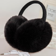 Winter Earmuffs Faux Fur Ear Warmer Muffs Grip Closure - Ideal Gift