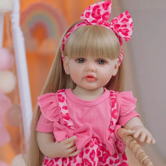 22in Reborn Baby Girl Doll - Purple Soft Vinyl - Princess Toddler