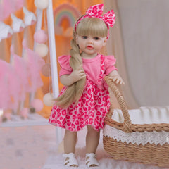 22in Reborn Baby Girl Doll - Purple Soft Vinyl - Princess Toddler