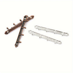 2pcs Mini Dollhouse Steel Hangers for Toy Houses Bathrooms Rooms Clothing Stores