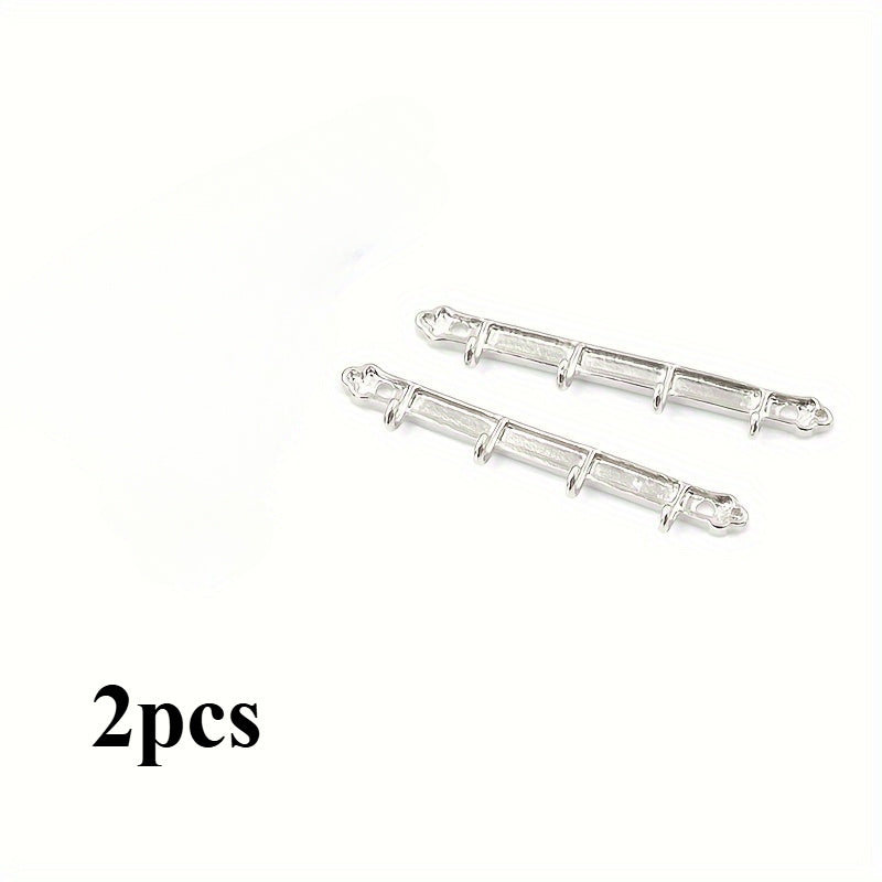2pcs Mini Dollhouse Steel Hangers for Toy Houses Bathrooms Rooms Clothing Stores