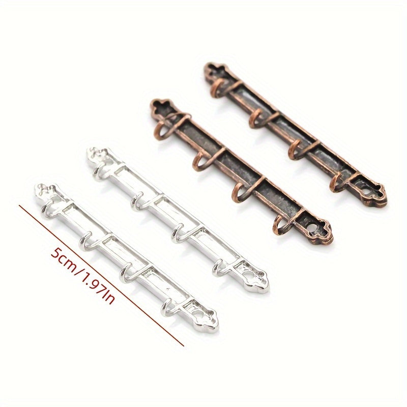 2pcs Mini Dollhouse Steel Hangers for Toy Houses Bathrooms Rooms Clothing Stores