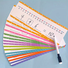 16pcs Dry Erase Number Line Addition & Subtraction Game for Kid