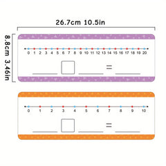 16pcs Dry Erase Number Line Addition & Subtraction Game for Kid