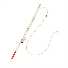 Mini Wooden Fishing Rod for Doll House Simulation
