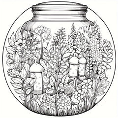 World in a Bottle Coloring Book Paint By Number Kit