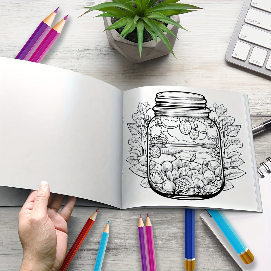 World in a Bottle Coloring Book Paint By Number Kit
