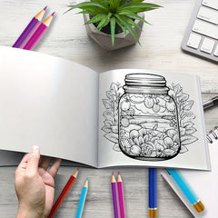 World in a Bottle Coloring Book Paint By Number Kit