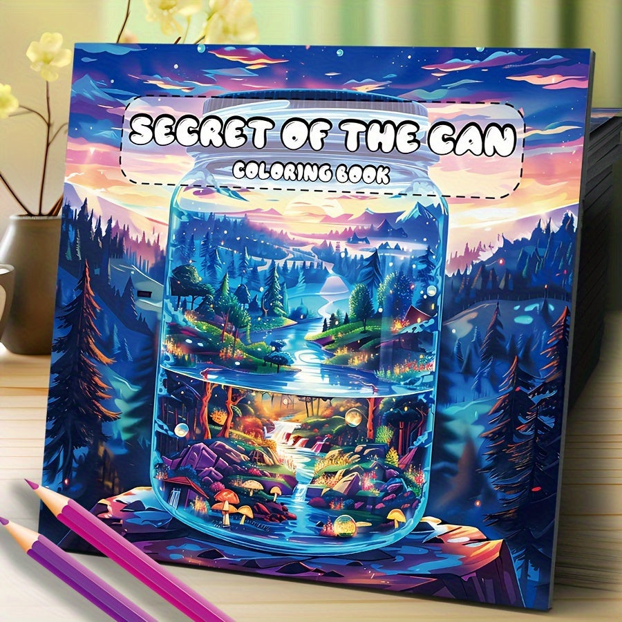 World in a Bottle Coloring Book Paint By Number Kit