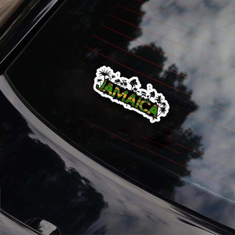 Jamaican Themed Matte Vinyl Stickers for Cars, Laptops, Trucks
