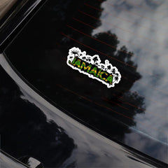 Jamaican Themed Matte Vinyl Stickers for Cars, Laptops, Trucks