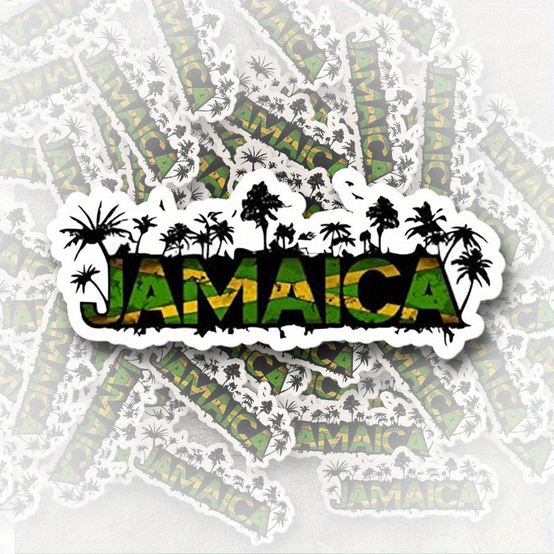 Jamaican Themed Matte Vinyl Stickers for Cars, Laptops, Trucks