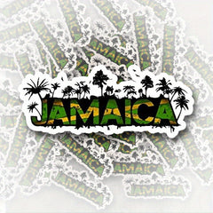 Jamaican Themed Matte Vinyl Stickers for Cars, Laptops, Trucks