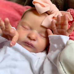 20in Reborn Baby Doll Pink 3D Skin Cloth Body Newborn Bebe Girl Print