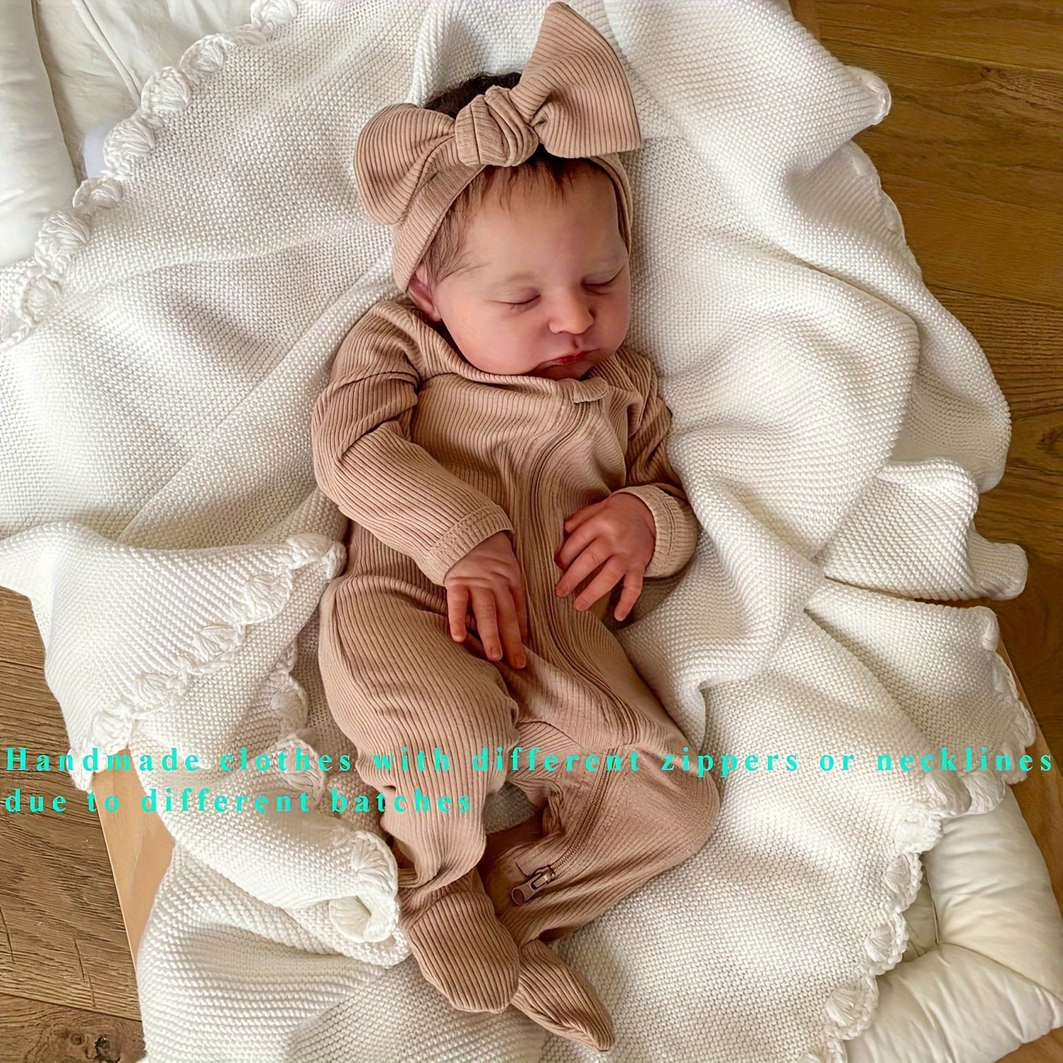 20 inch Reborn Baby Doll with Realistic Skin and Veins