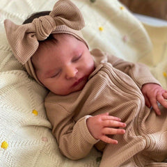 Realistic Reborn Baby Doll with Visible Veins Asleep Laura Soft Vinyl Limbs