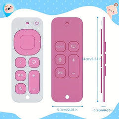 Silicone Baby Teething Toy Remote Control Shape Teether Green Pink