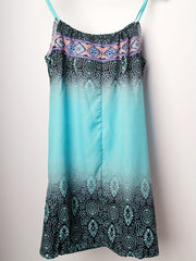 Floral Print Cami Dress Ethnic Style Sleeveless Dress For Spring & Summer