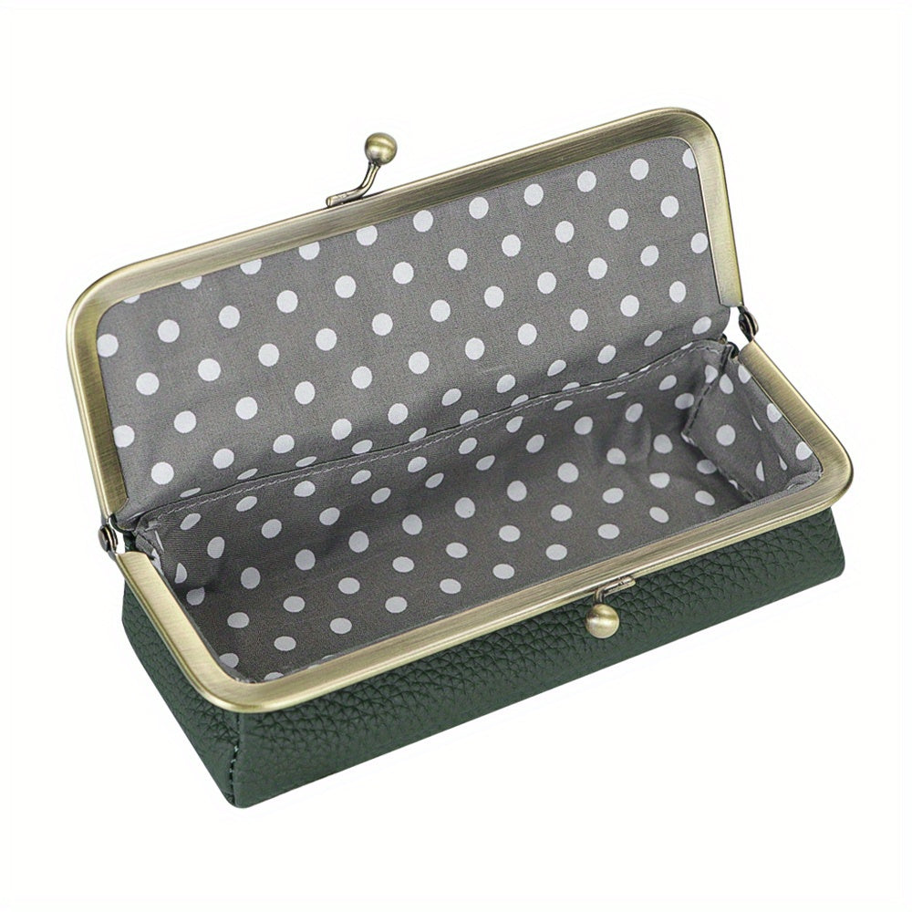 Royal Bagger Leather Glasses Case RFID Blocking Stylish Pencil Bag Coin Purse