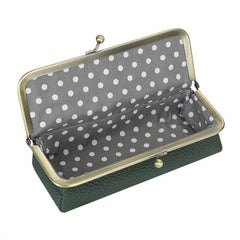 Royal Bagger Leather Glasses Case RFID Blocking Stylish Pencil Bag Coin Purse