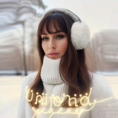 Cozy Knit Fleece Earmuffs for Women - Winter Ear Warmers