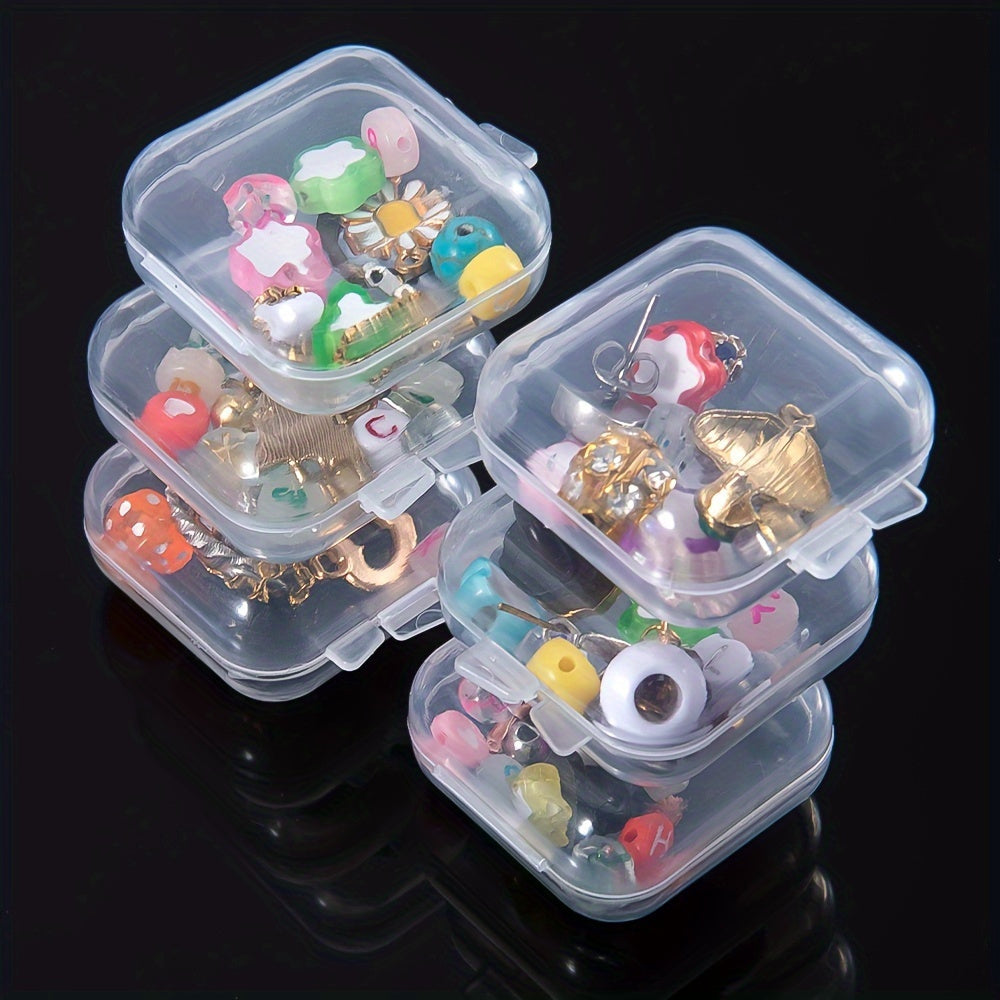 5pcs Mini Plastic Storage Box Set for Pills Jewelry Portable Pill Storage