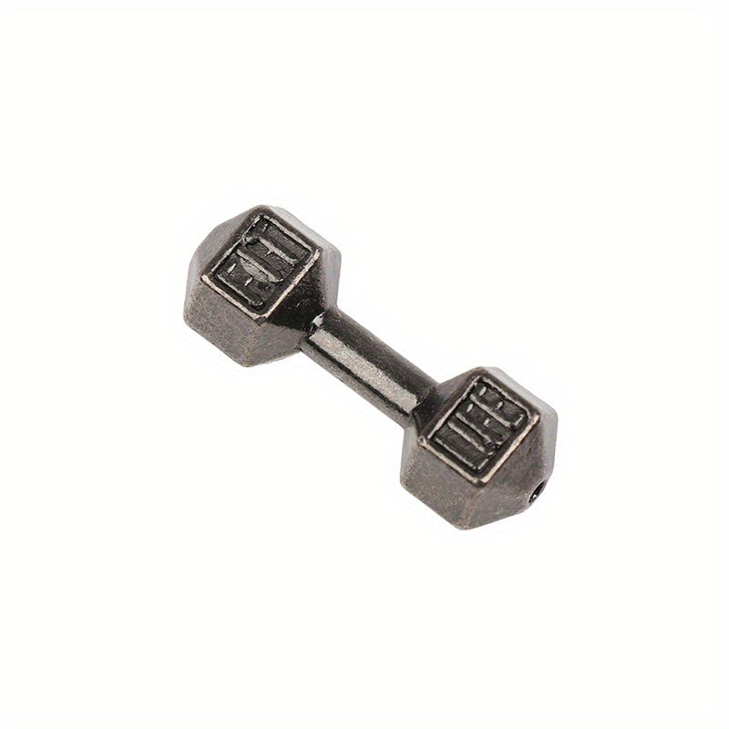 5pcs Mini Aluminum Dumbbells Set Dollhouse Fitness Equipment