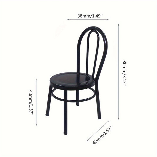 Metal Dining Set Dollhouse Furniture for Kitchen Play