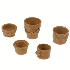 7pcs Bonsai Flower Pot Set Fairy Garden Decor
