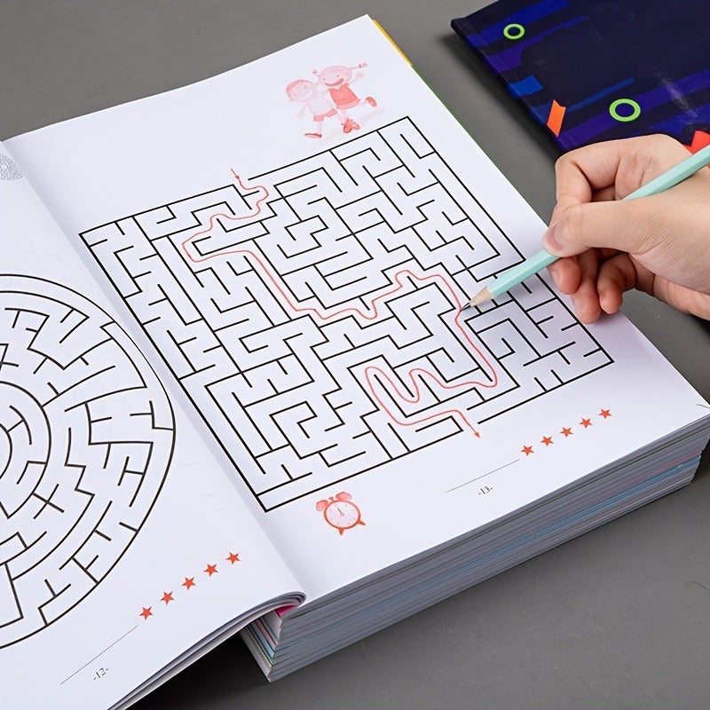 Brain Boosting Maze Training Book for Kids