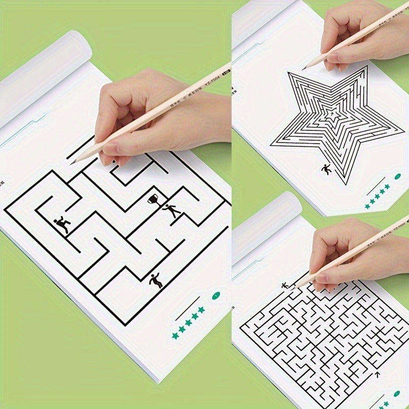 Brain Boosting Maze Training Book for Kids