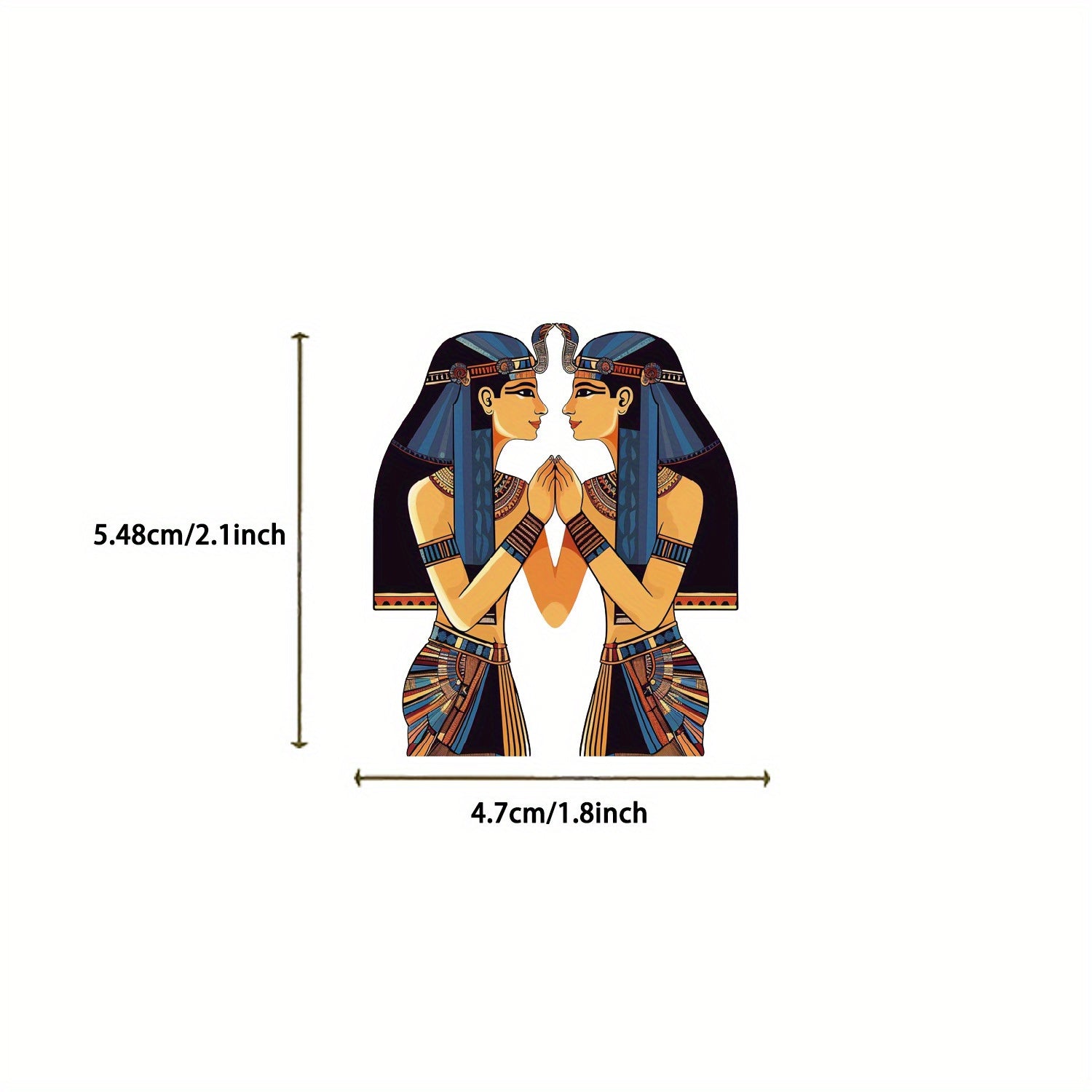 50pcs Egyptian Vinyl Stickers for Laptop Phone - Waterproof Sticker
