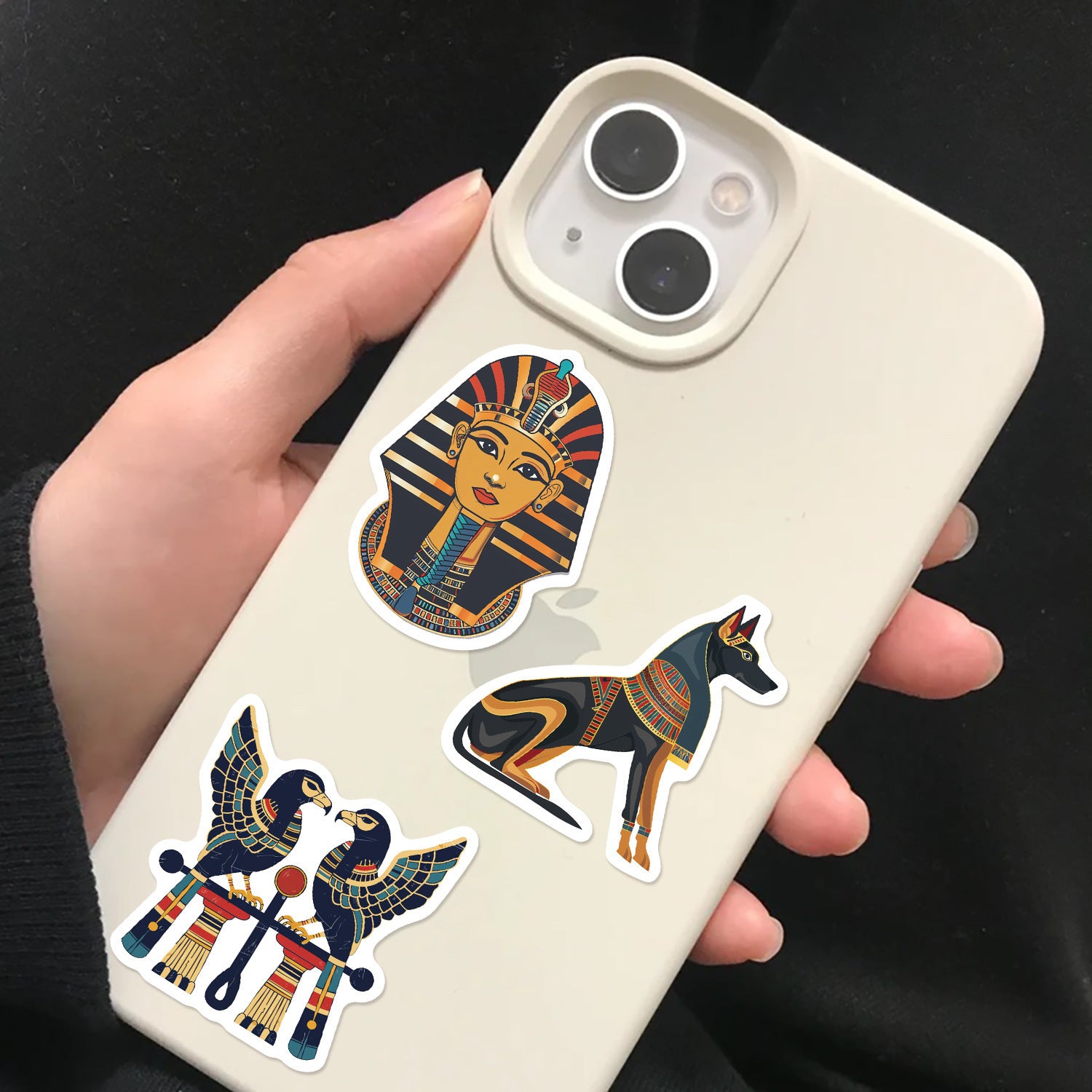 50pcs Egyptian Vinyl Stickers for Laptop Phone - Waterproof Sticker