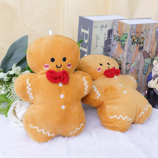 2 Gingerbread Man Plush Toy Decorations