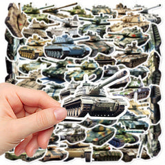 50pcs Military Art Cartoon Stickers DIY Decoration for Books Laptops Water Cups