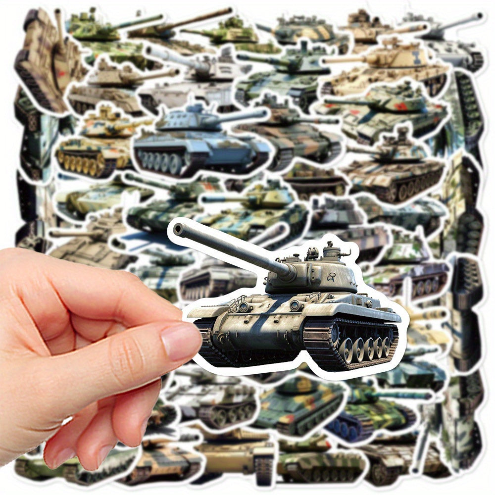 50pcs Military Art Cartoon Stickers DIY Decoration for Books Laptops Water Cups