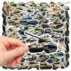 50pcs Military Art Cartoon Stickers DIY Decoration for Books Laptops Water Cups