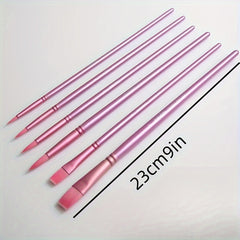 6-Piece Painting Brush Set for DIY Acrylic & Watercolor Painting