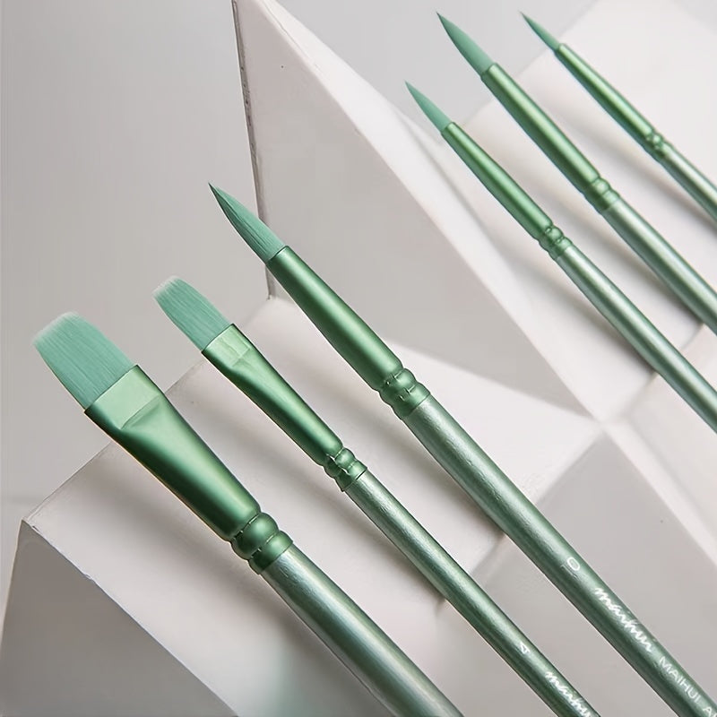6-Piece Painting Brush Set for DIY Acrylic & Watercolor Painting