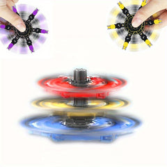 4 Pack Fidget Spinner Robot Toy DIY Transforming Robot Rubber Material