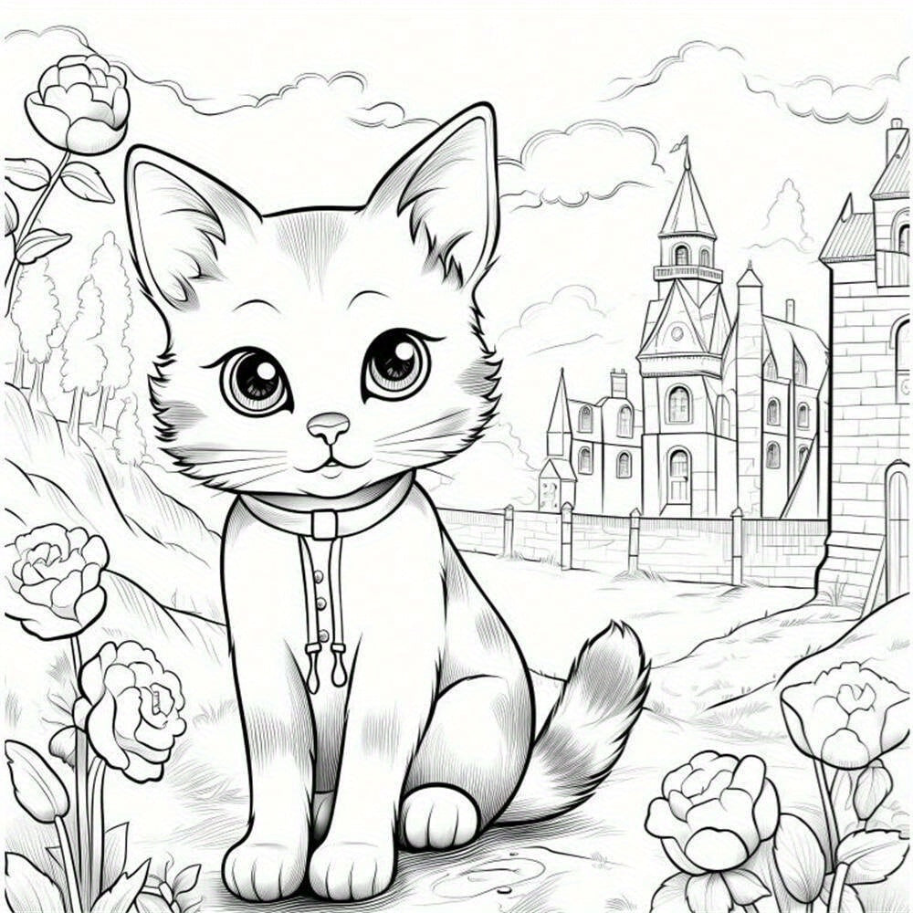 Deluxe Paint By Number Kit The Pianist and Her Cat 22 Page Art Book