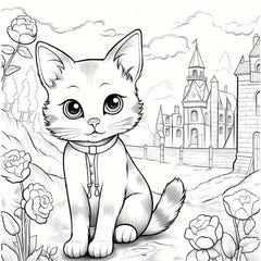 Deluxe Paint By Number Kit The Pianist and Her Cat 22 Page Art Book