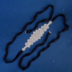 Sparkling Rhinestone Waist Belt for Bridal Wedding Events