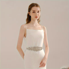 Sparkling Rhinestone Waist Belt for Bridal Wedding Events