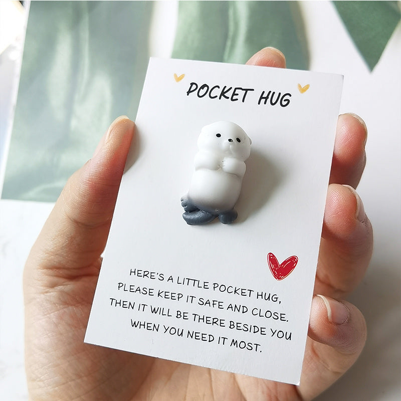 Animal Pocket Hug Cards for Various Occasions