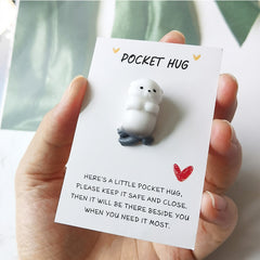 Animal Pocket Hug Cards for Various Occasions