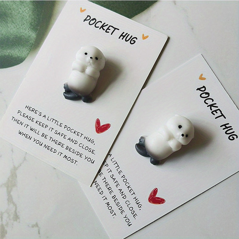 Animal Pocket Hug Cards for Various Occasions